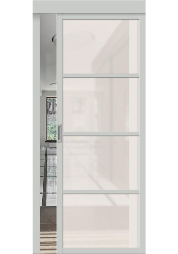 Межкомнатная дверь Твигги-11.3, со стеклом, цвет Grey Silk Межкомнатная дверь Твигги-11.3, со стеклом, цвет Grey Silk