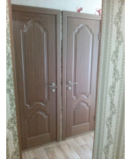 Фото установленной Межкомнатная дверь Emalex 2, цвет Emalex Steel